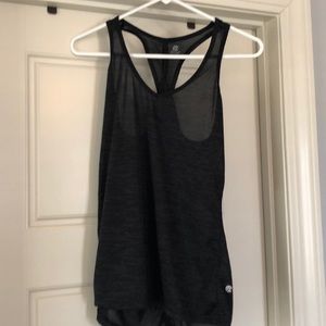 Black champion brand workout tank.
